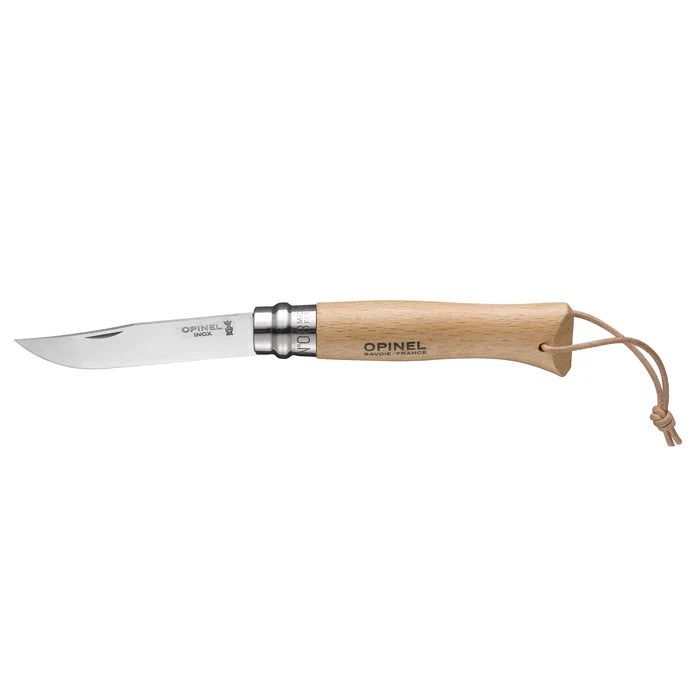 No.08 Stainless Steel Knife With Lanyard (Opinel)